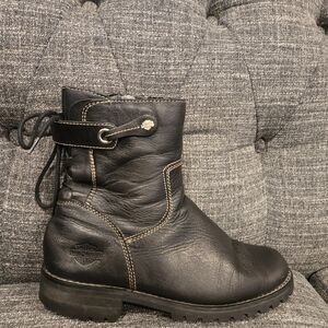 Harley-Davidson Black Moto Boots Size 9